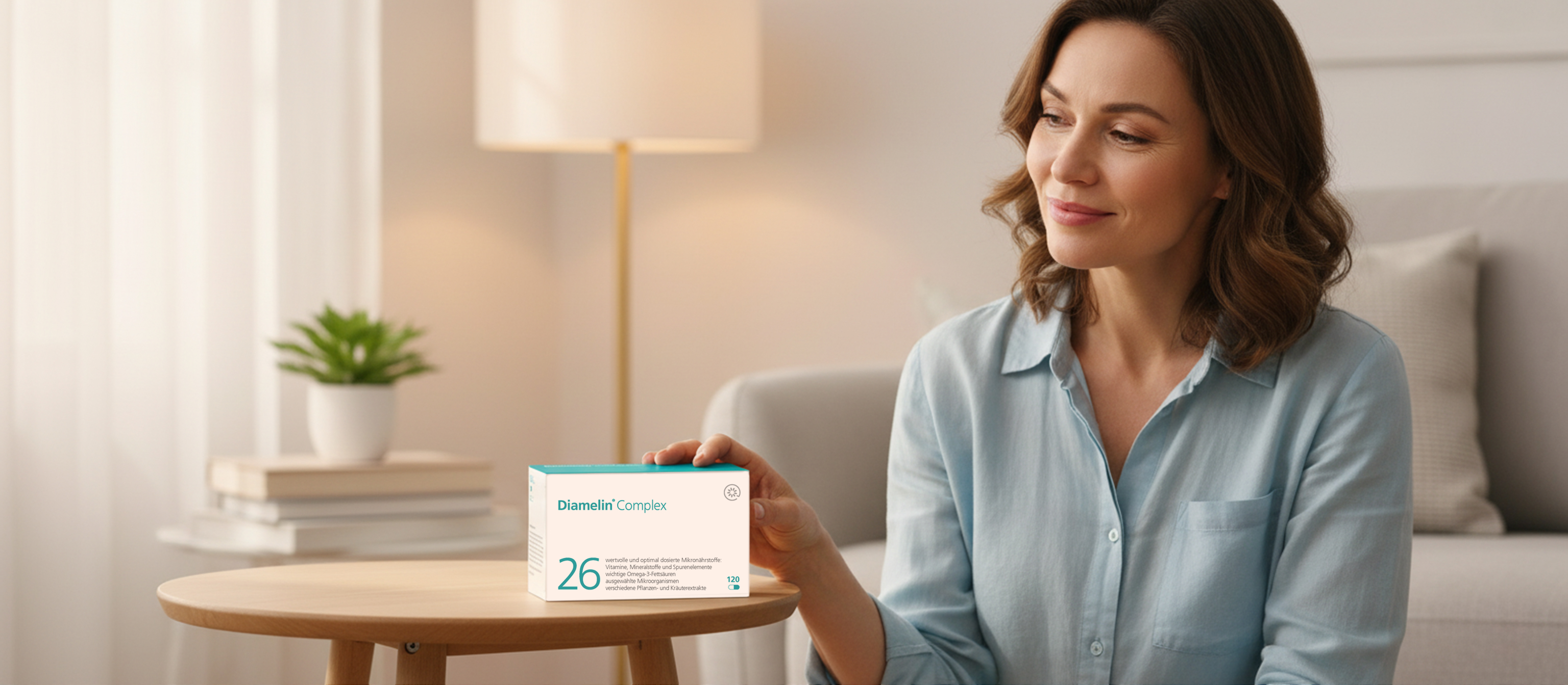 Diamelin Complex Nahrungsergänzung – Packung und Kapseln von iceberg.de